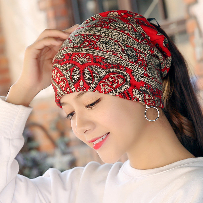 Korean Cashew Flower Bun Hat