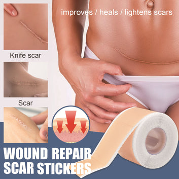 Medical Grade Silicone Scar Sheets/Tape (1.6”x 60”), for Post-Surgery Scars